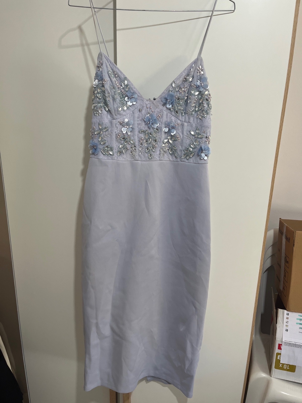 Robe soiré chic lilas 