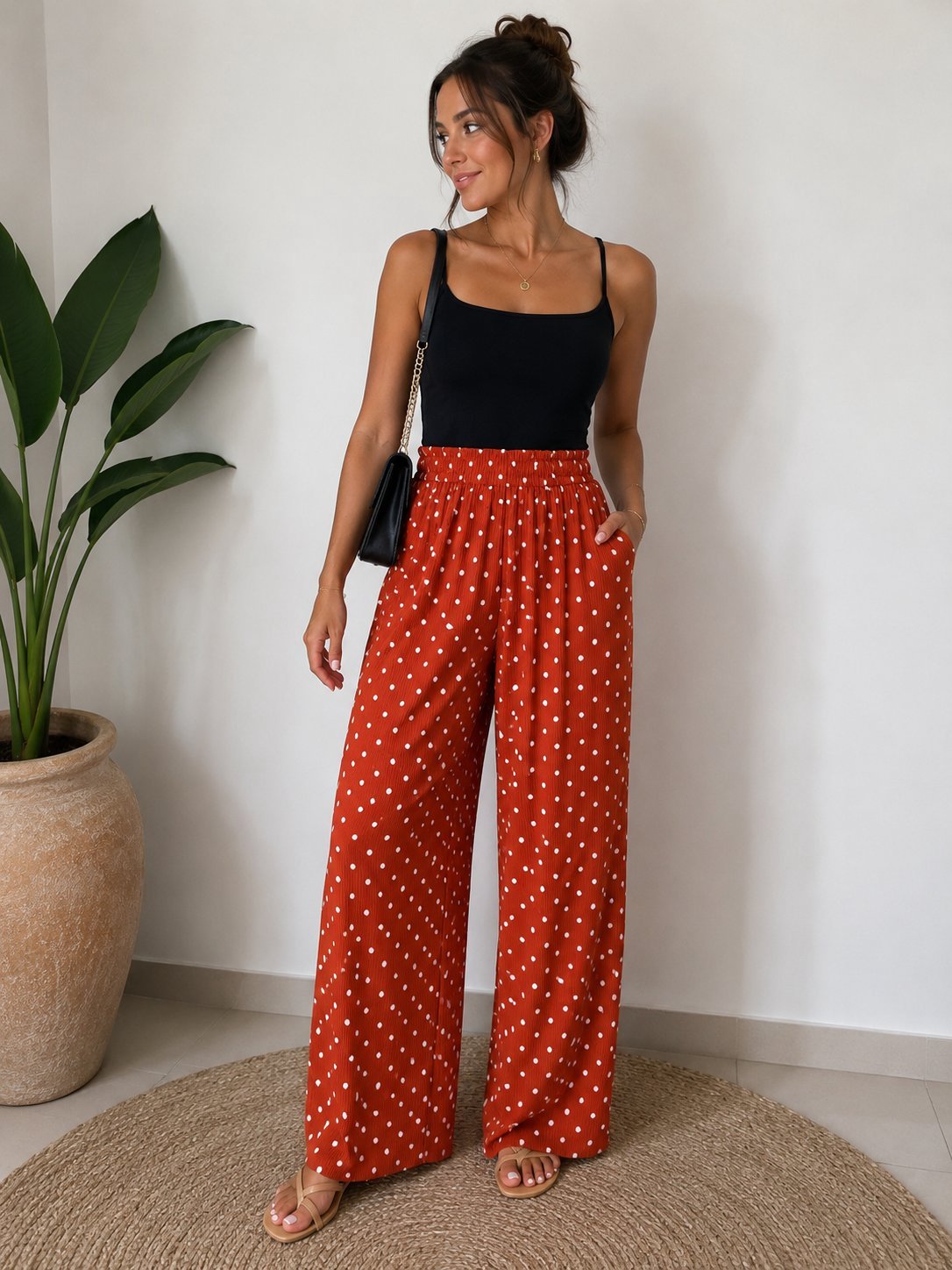 Pantalon Oversized Orangé 