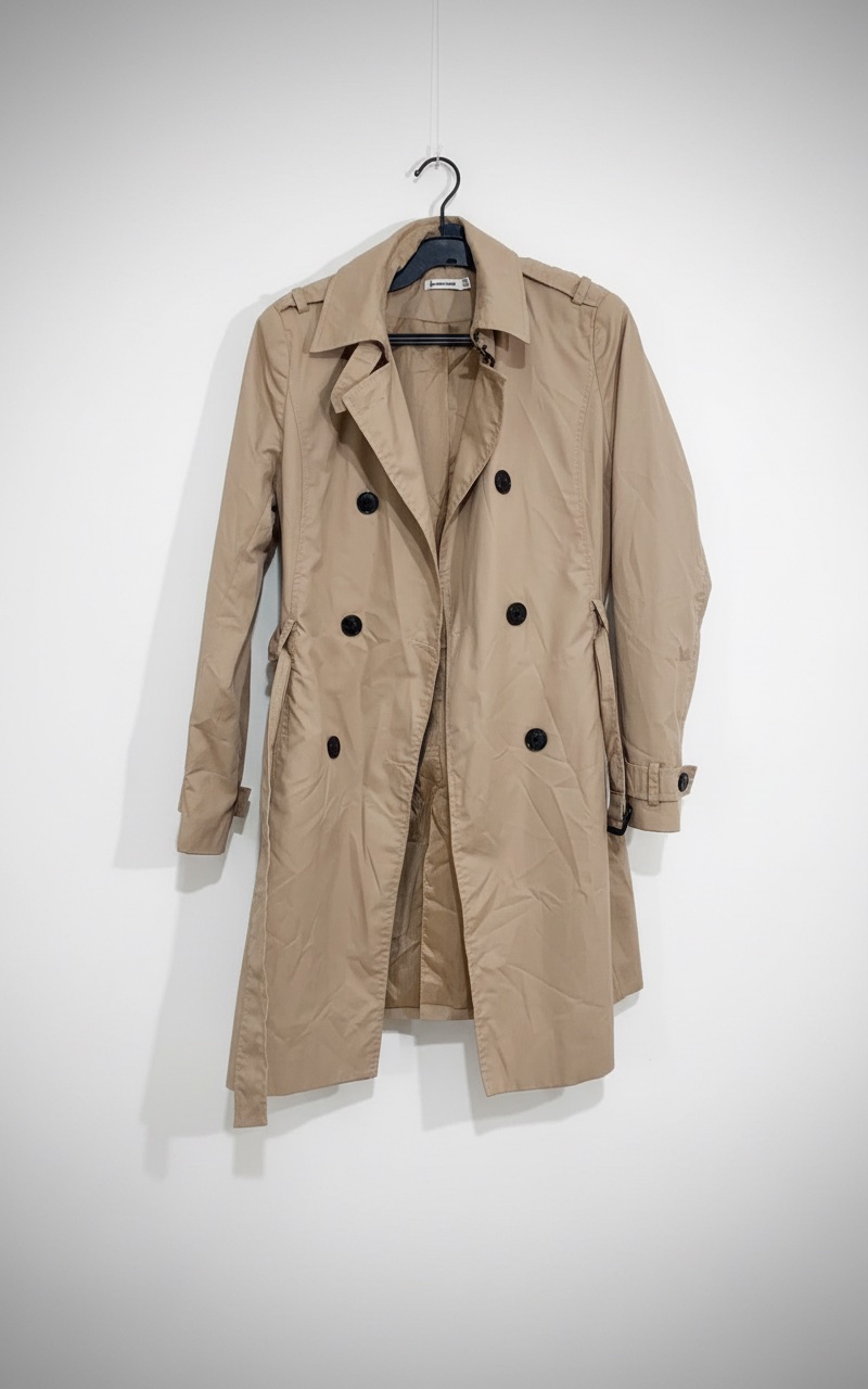 Un trench-coat pour femme de la marque Stradivarius