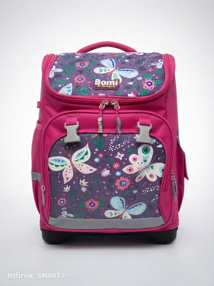 Cartable Bomi rose 