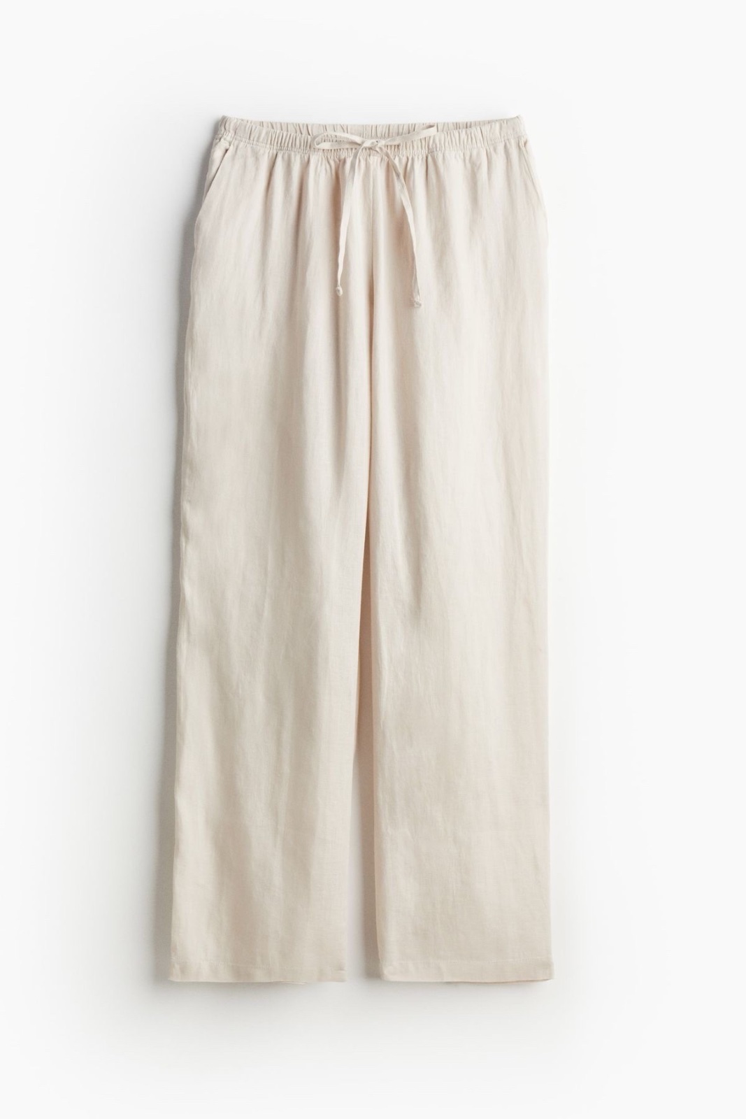 Beige linen pant
