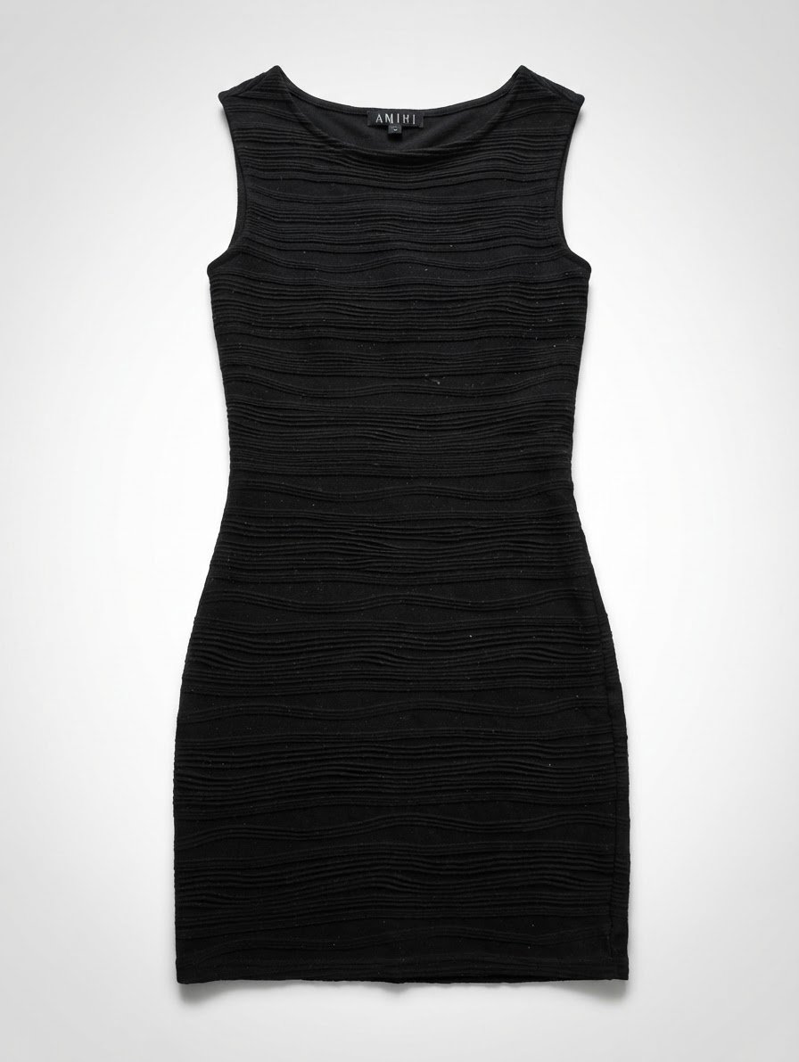 Robe noire sans manches