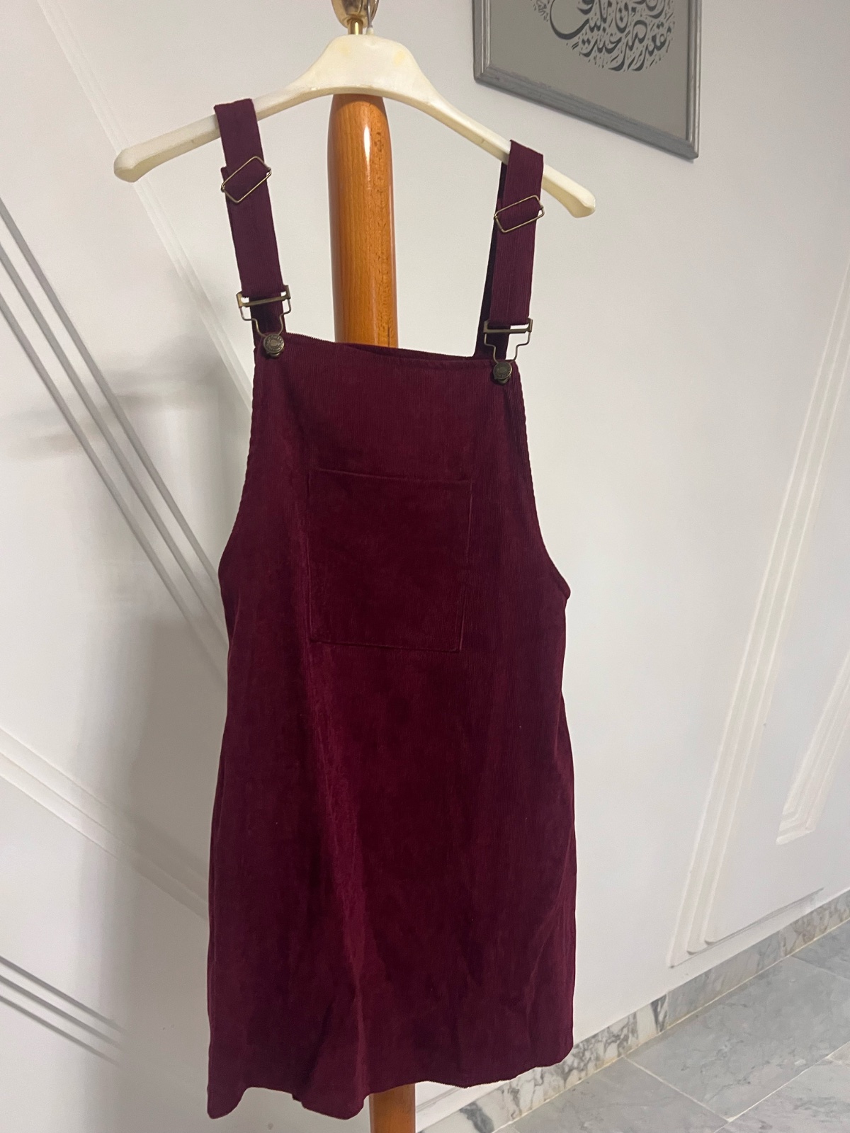 Robe saloppette rouge bordeaux