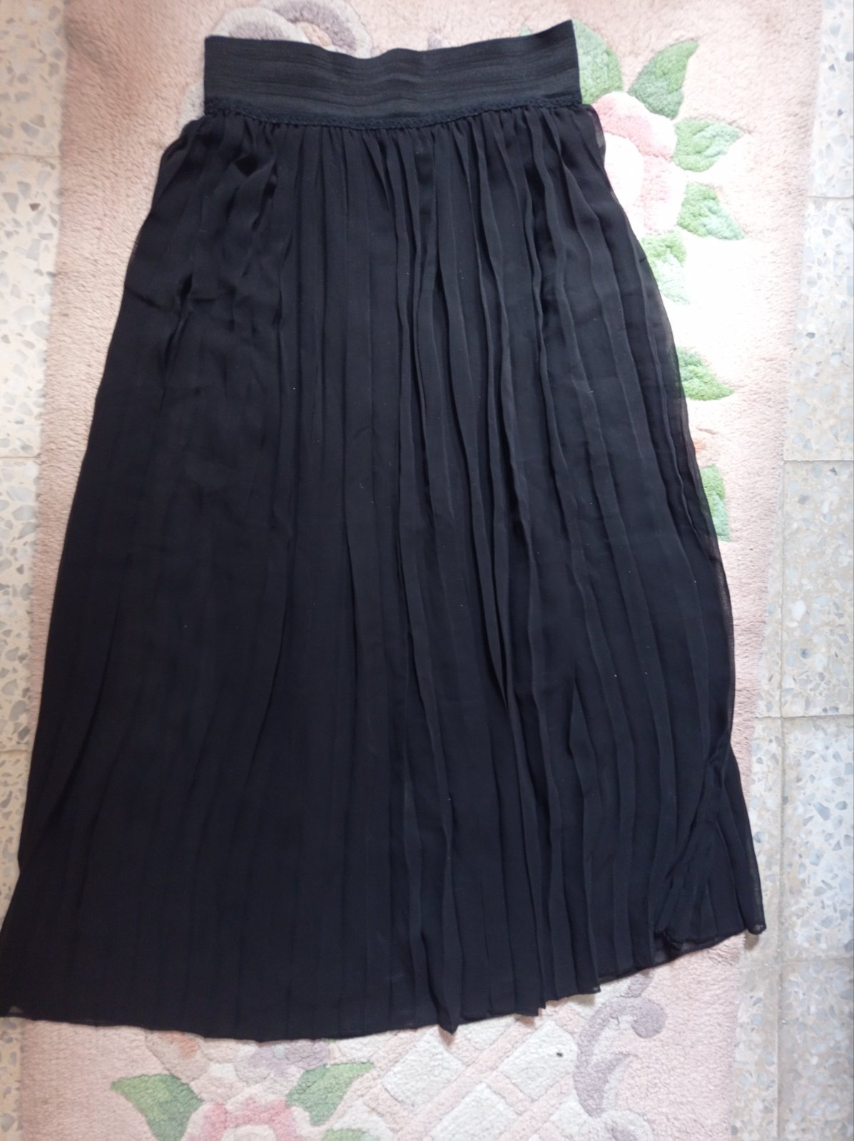 Jupe plissée foulard 