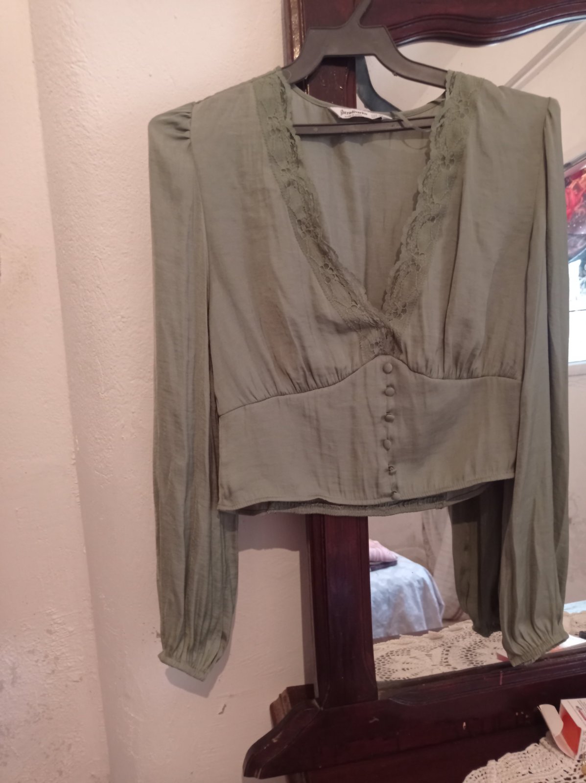 Chemise verte stradivarius 
