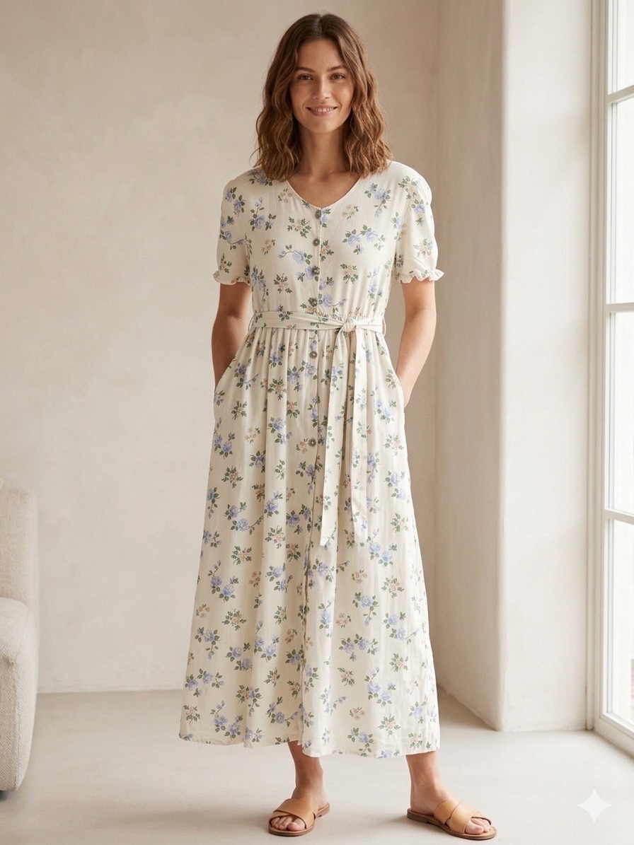 Robe longue florale 💐