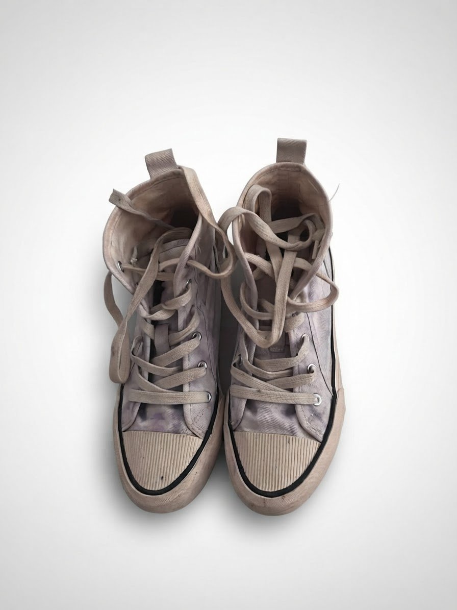 Converse beige montantes 