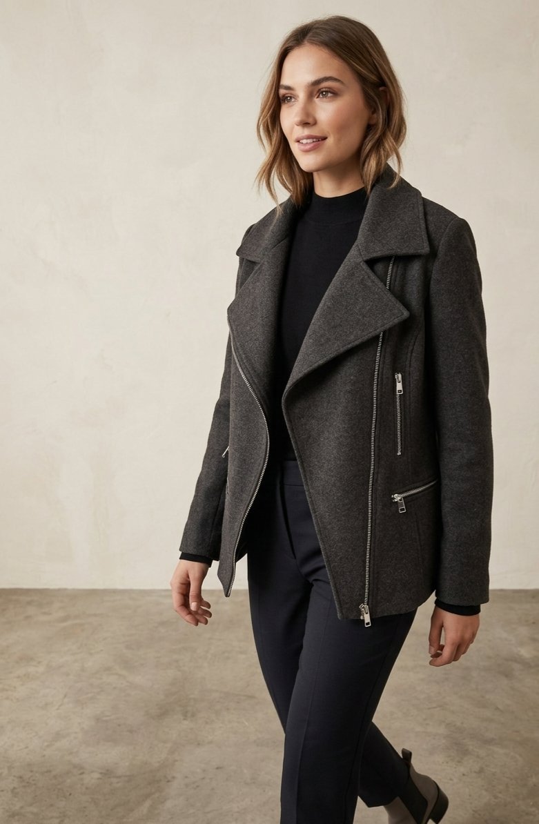 Jacket cachemire grille 
