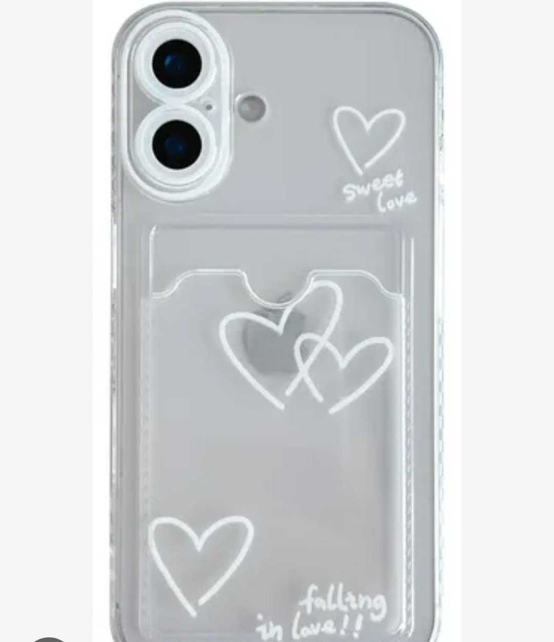 Cache iphone 13 avec accesoire transparent