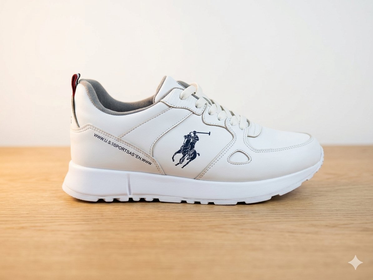 Polo Ralph Lauren White Sneaker - État Neuf (Pointure 42)