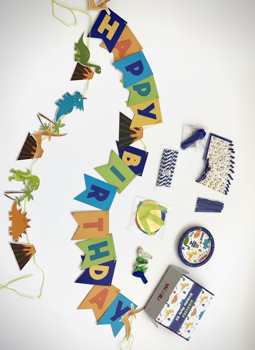 Kit anniversaire  theme dinosaure 