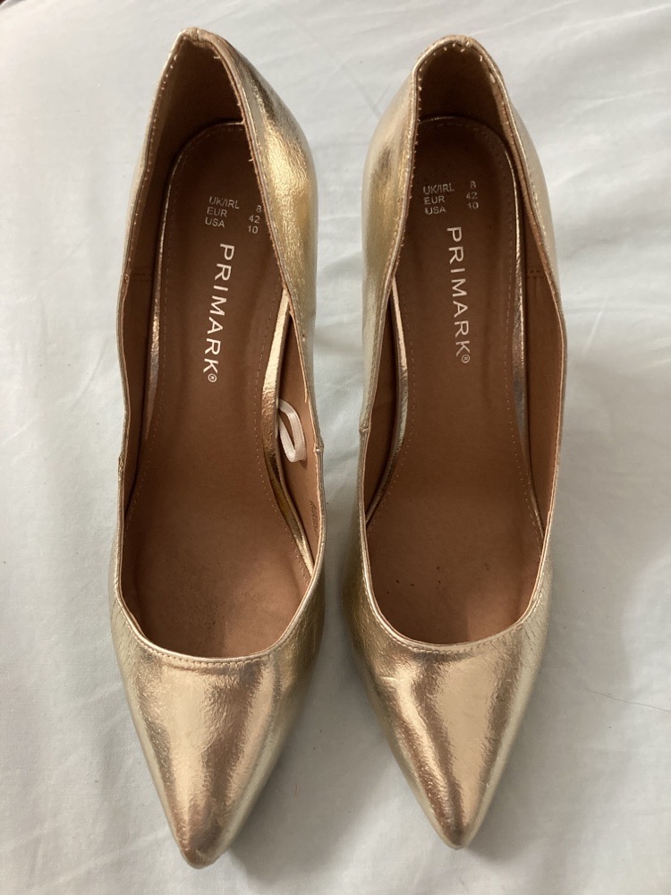 Escarpins primark doré 42 