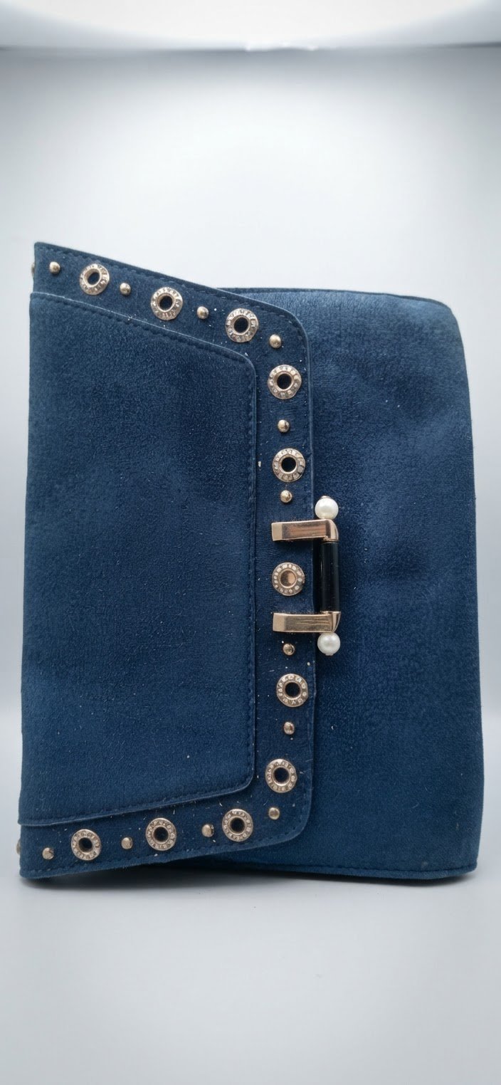Sac a main bleu dain̈