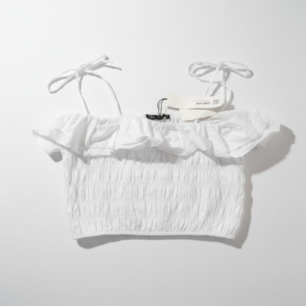 Crop top blanc