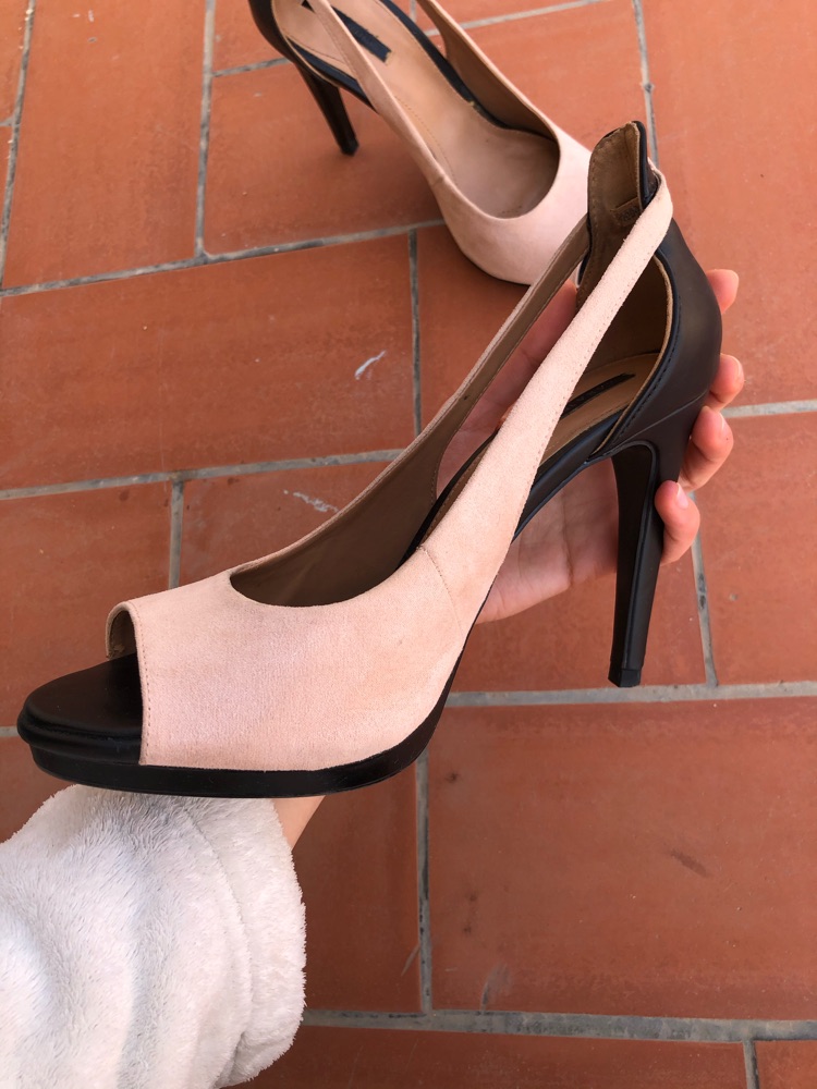 escarpin beige zara