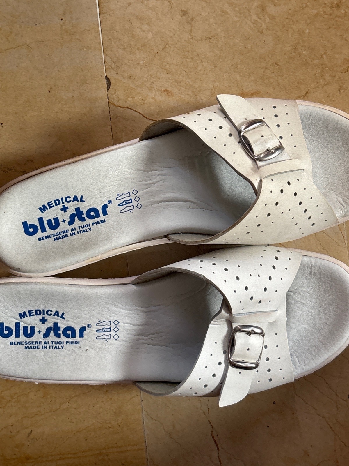 Mules orthopédiques blanches