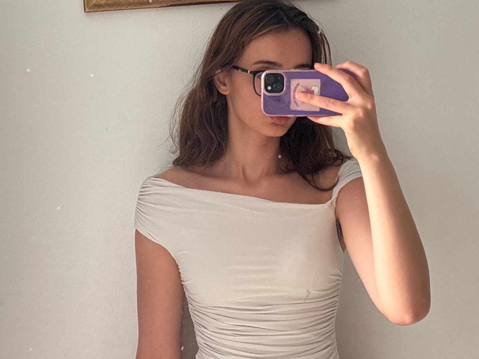Top blanc zara