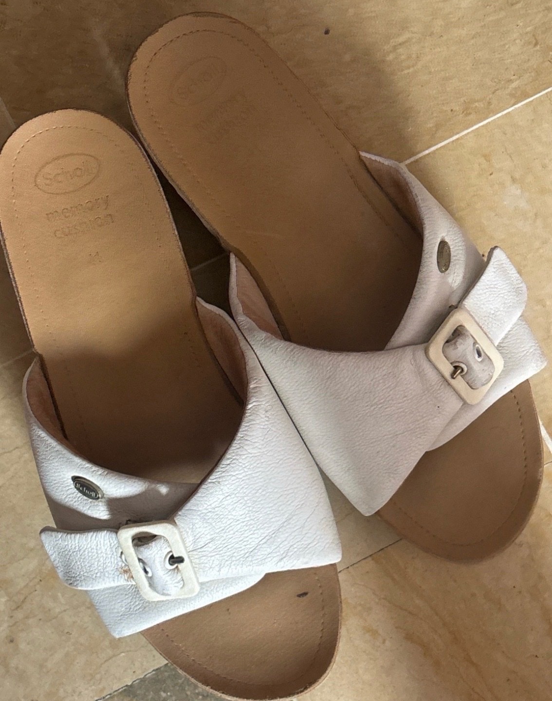 Mules scholl orthopédiques - strap en cuir- pointure 40