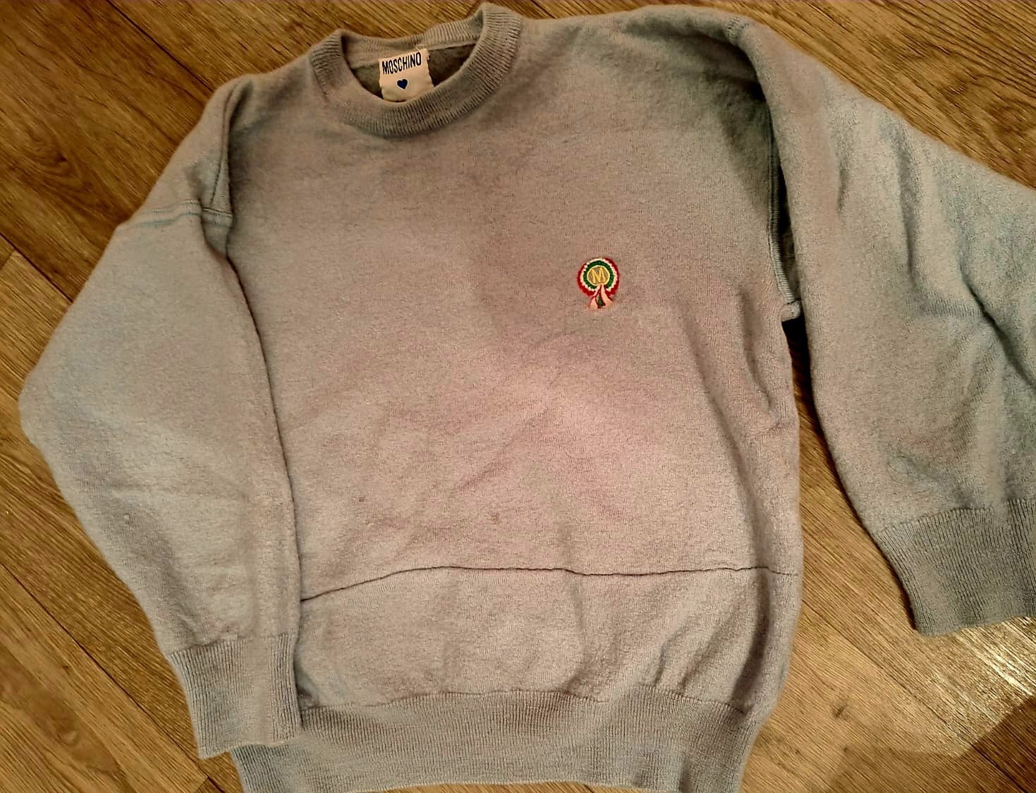 Pull over bleu ciel grisâtre