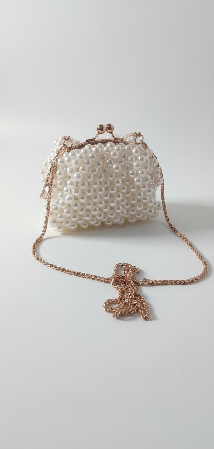 Sac à main en perles fait main – Jamais porté