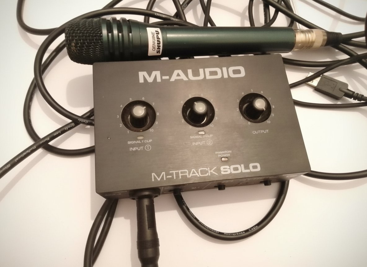 Carte son + microphone 