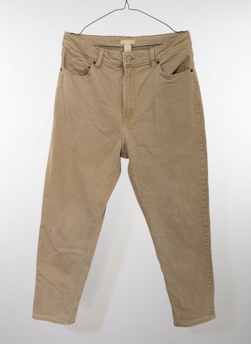 Jean beige H&M taille haute 