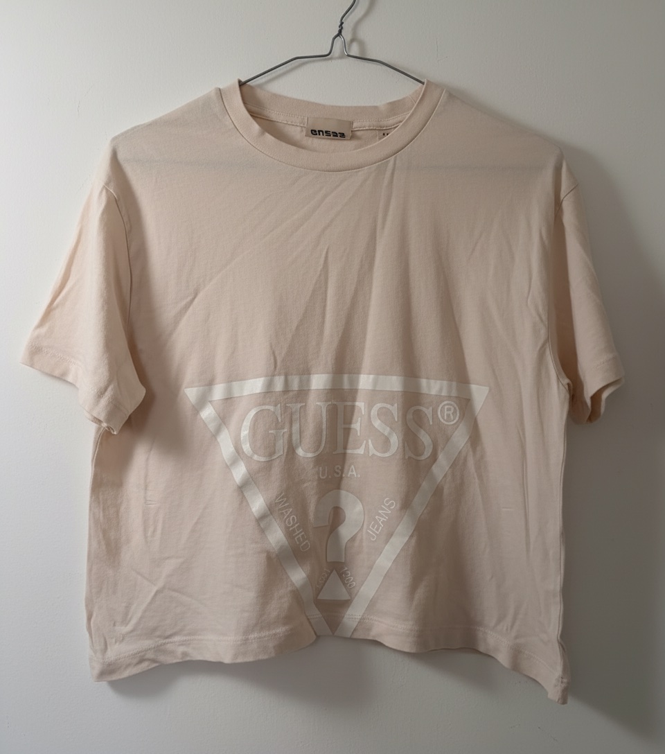 T-shirt beige Guess
