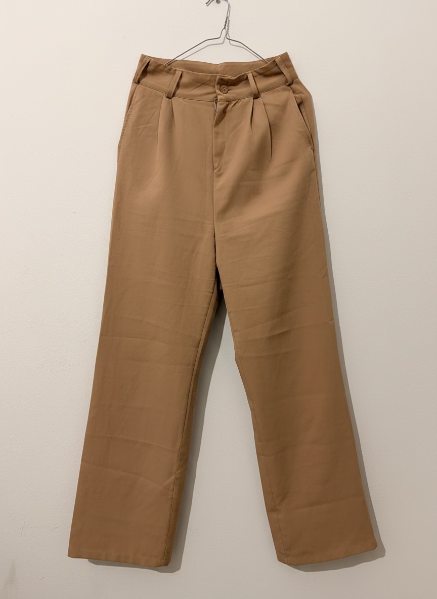 Pantalon beige super taille haute 