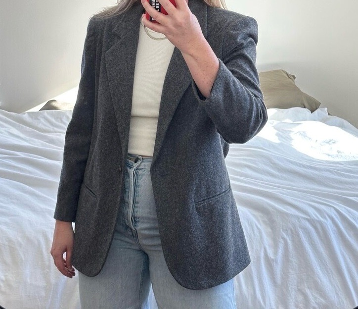 Blazer BFA Classics gris en laine.