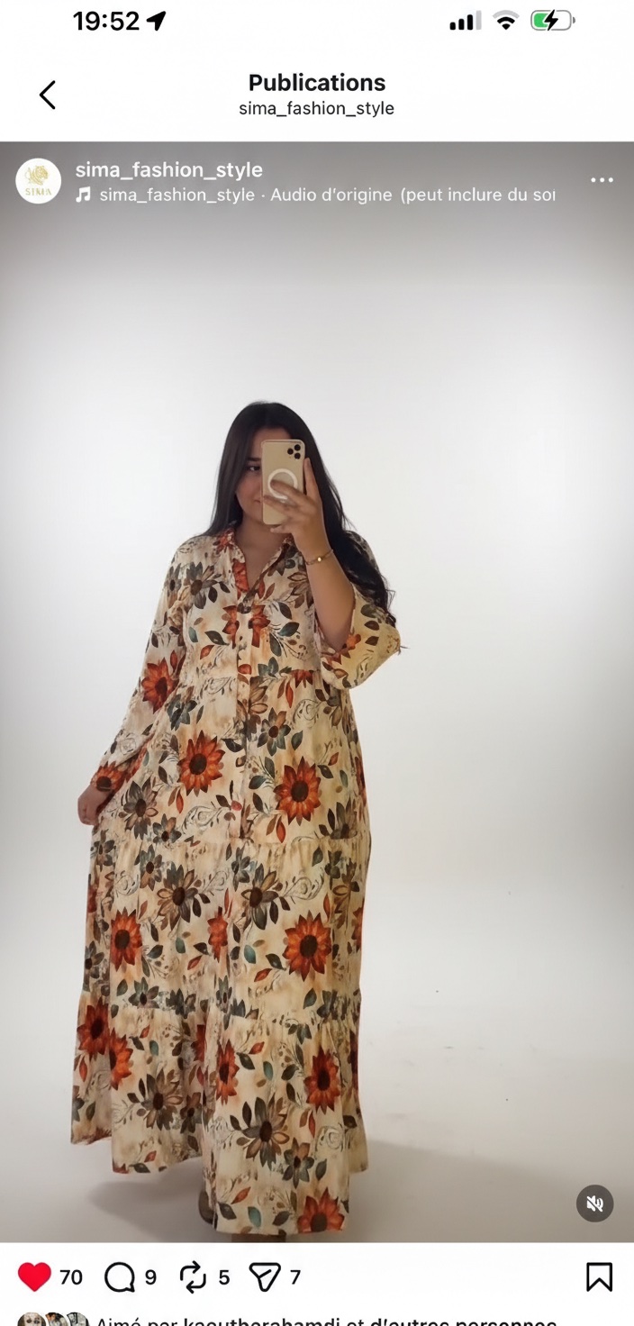 Robe fleuri