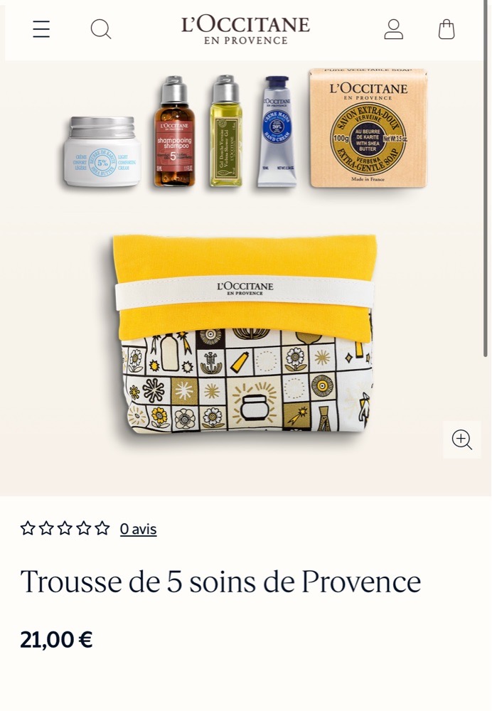 trousse soins L'OCCITANE