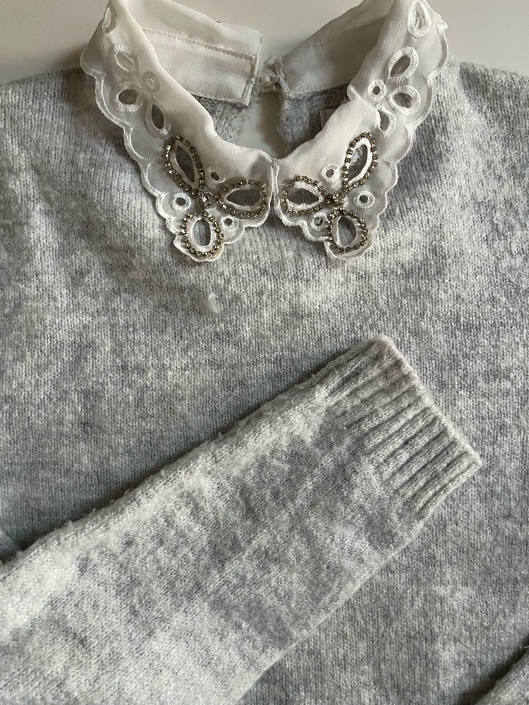 Pull avec col chemise