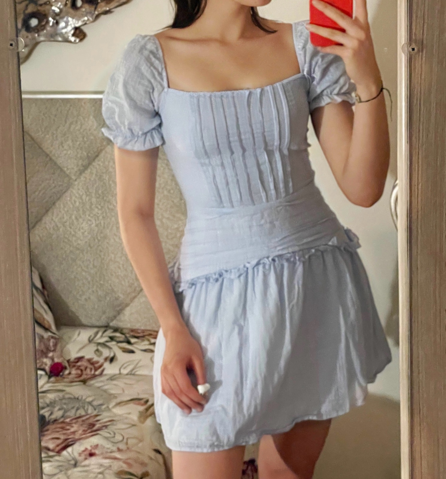 Mini robe bleu ciel