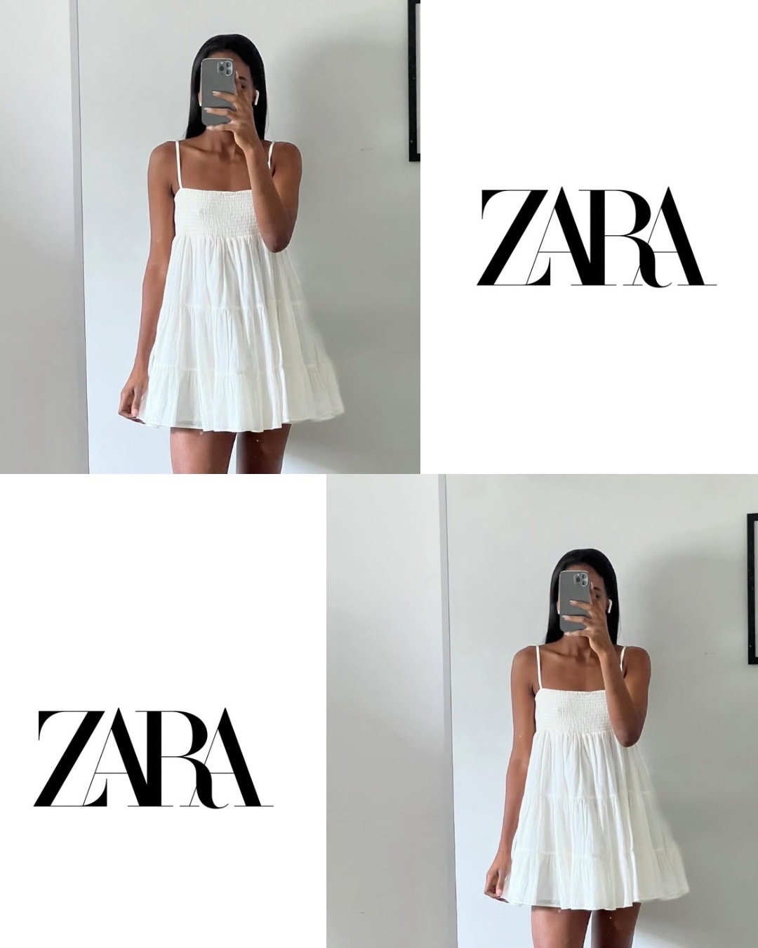 Robe zara blanche 🎀