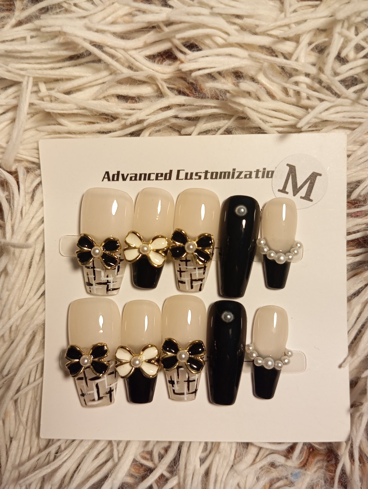 Faux angles. Press on nails