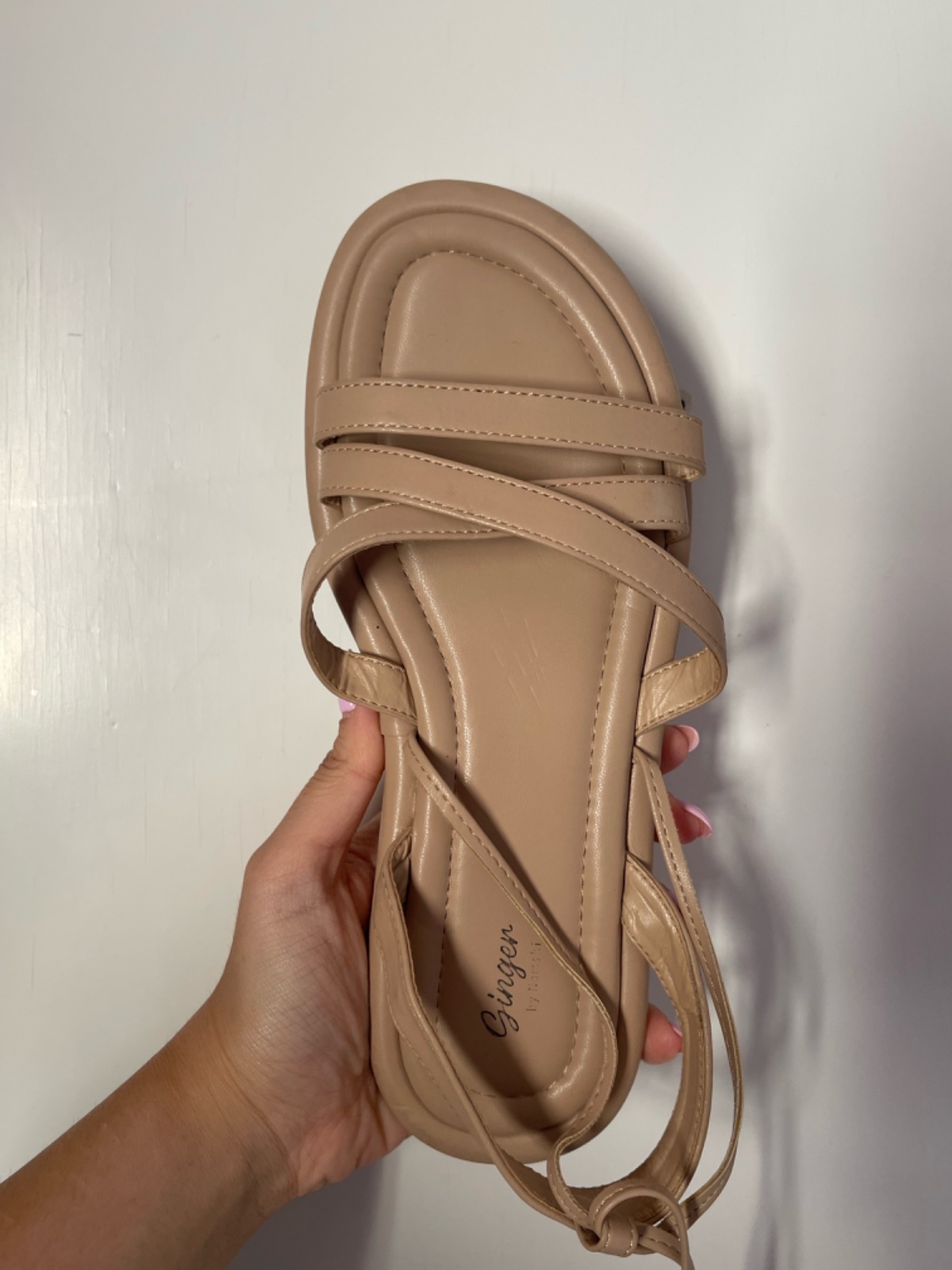 Sandales beige 