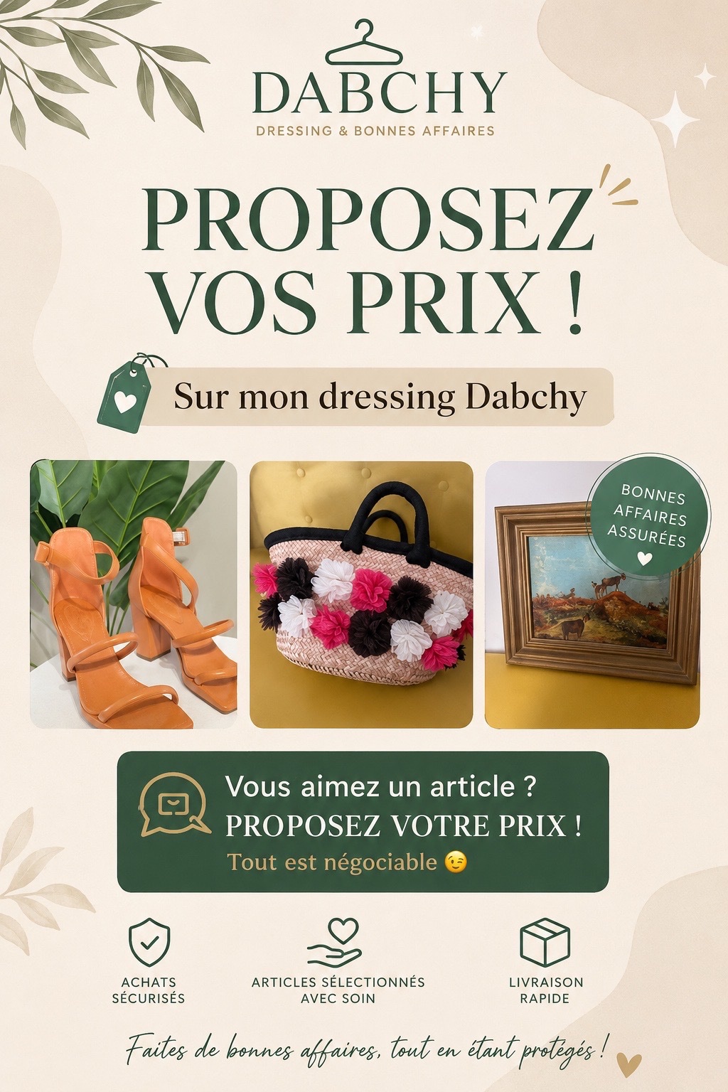 Proposez vos prix 