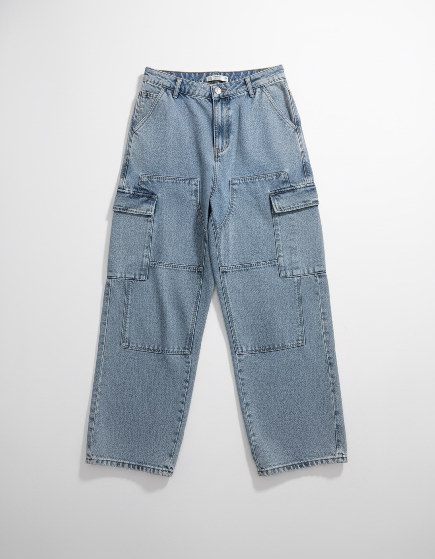 Pantalon jean bleu en marque "HA"