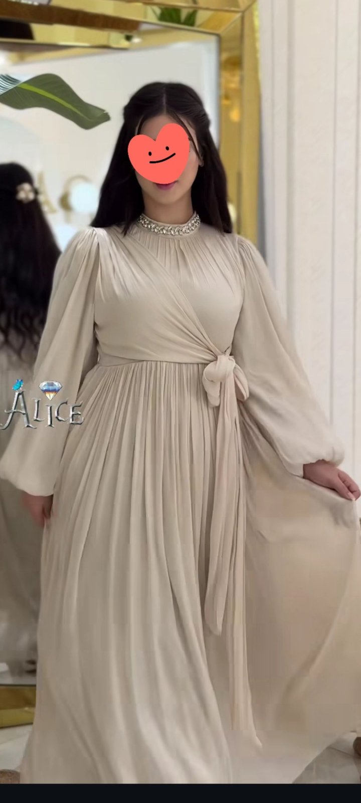 Robe femme voilée 
