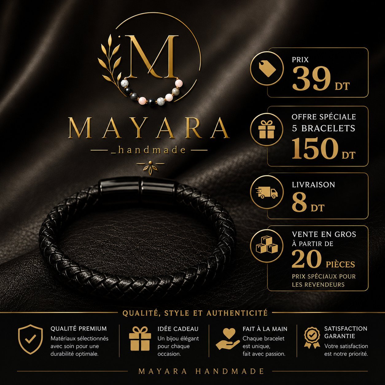 Bracelet en cuir 