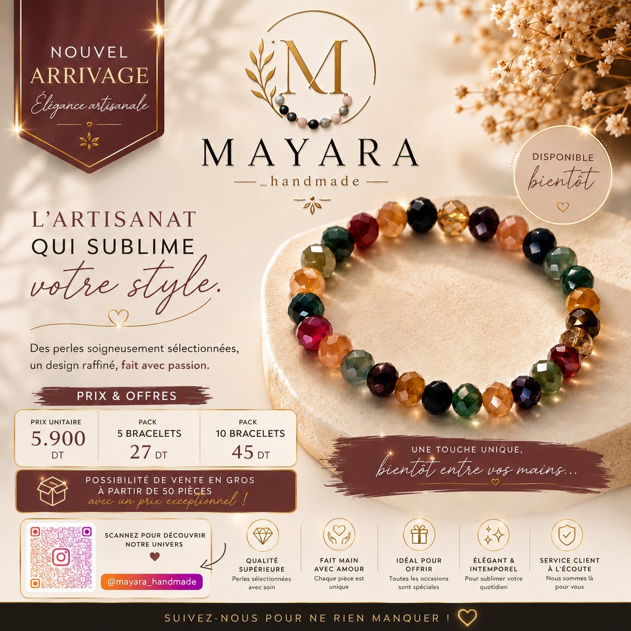 Bracelet en cristal 