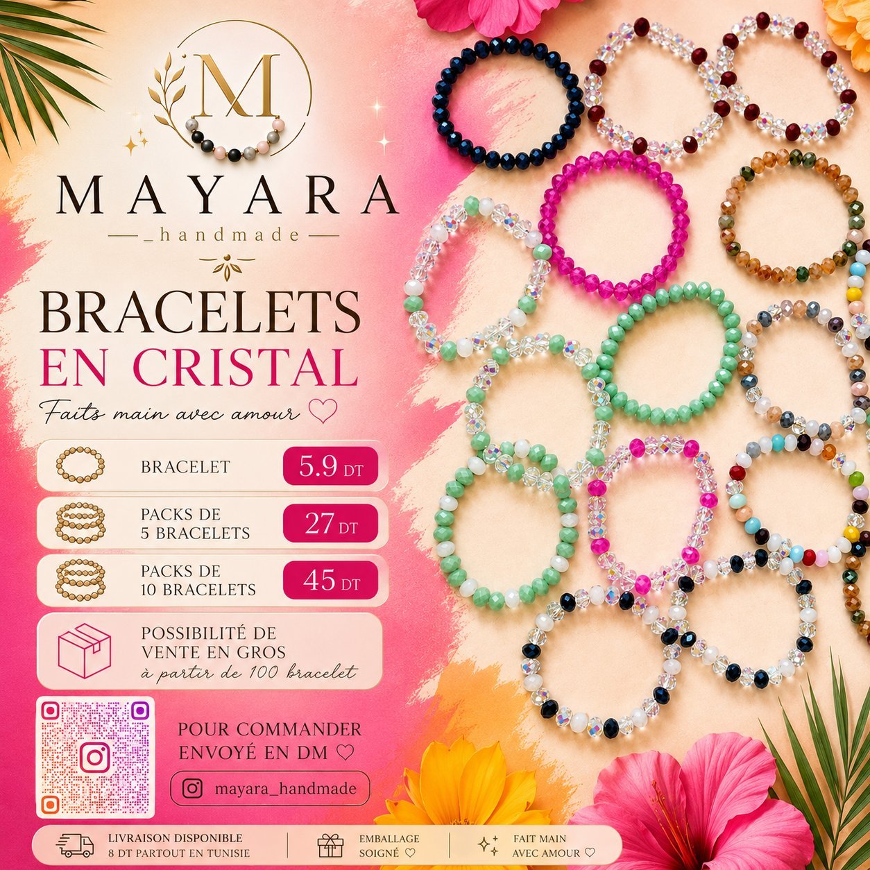 Bracelet en cristal 