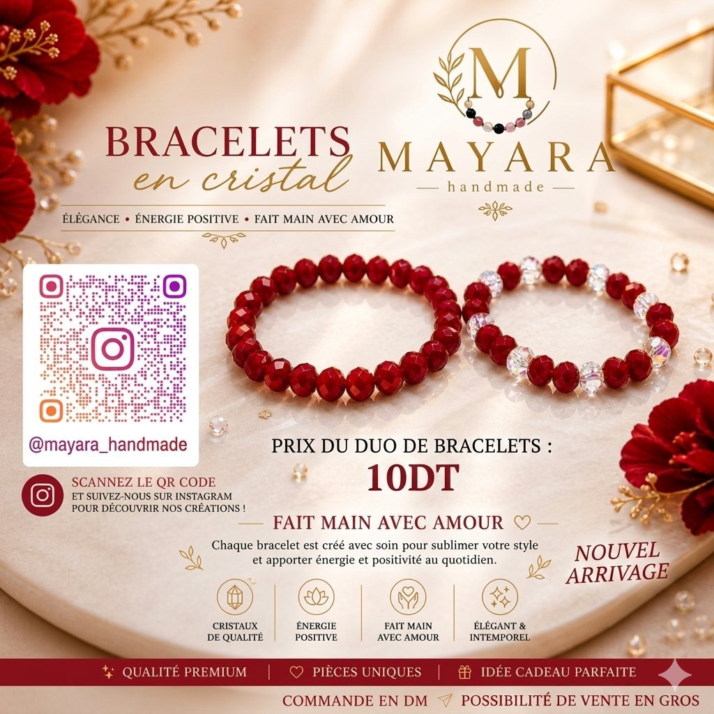 Duo de bracelet en cristal 