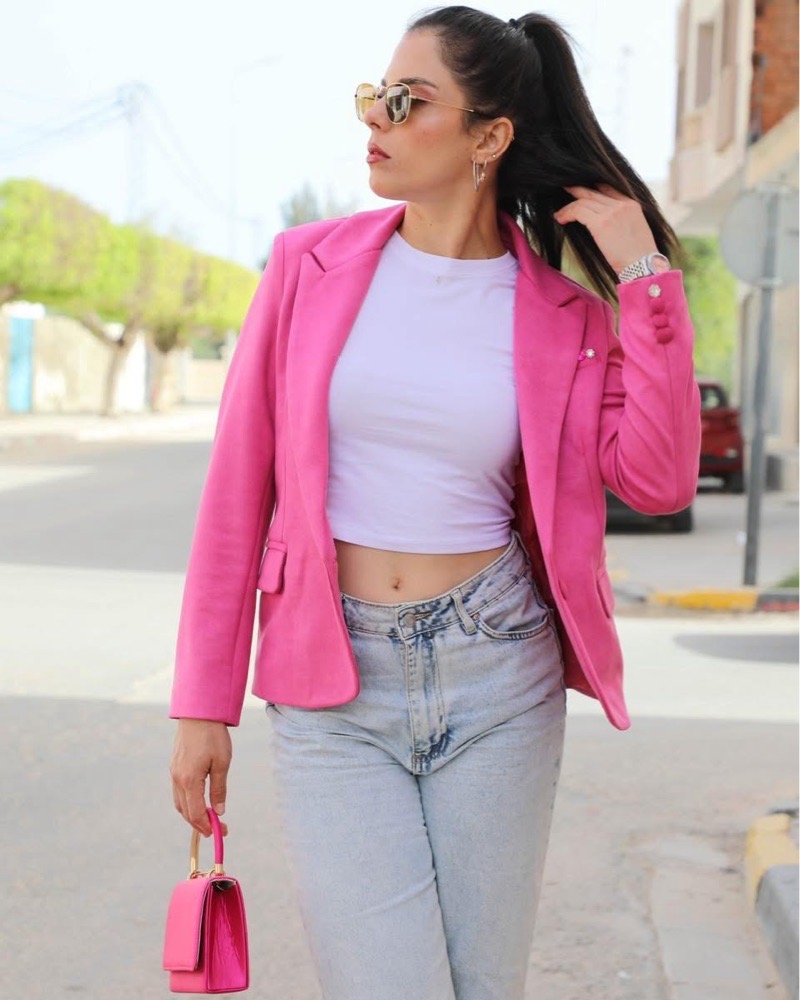 Veste rose 
