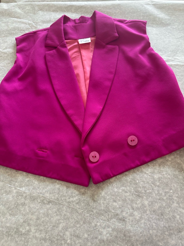 Blazer rose croisé