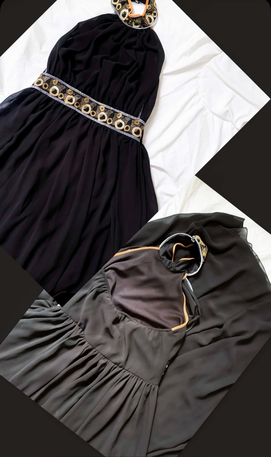 Robe noir longue donnu