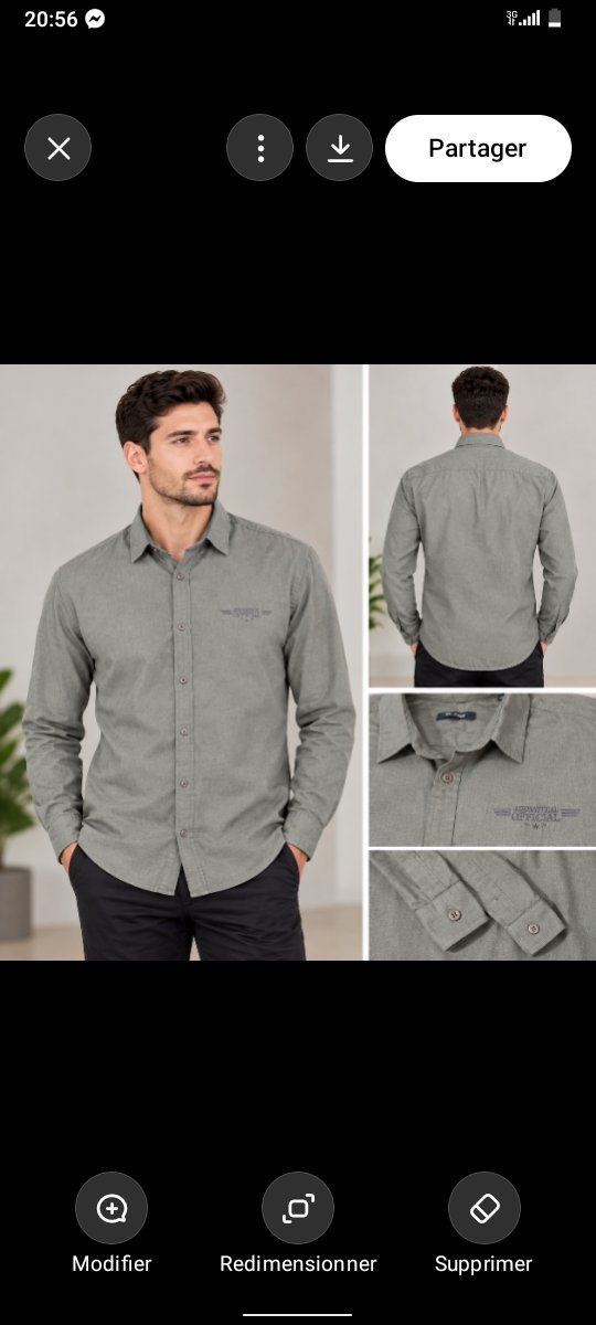 Chemise homme taille 