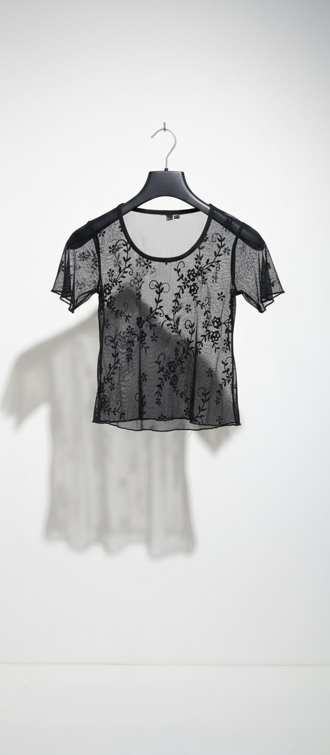 Pull dentelle noir