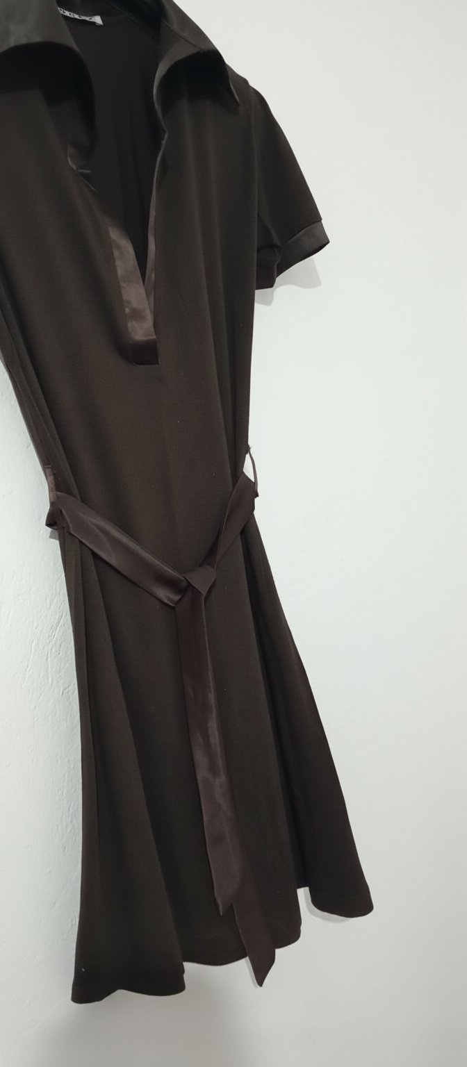 Robe marron 🤎 ruban satin  T:40/42