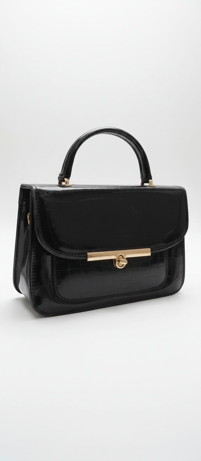 Sac a main vernis noir 